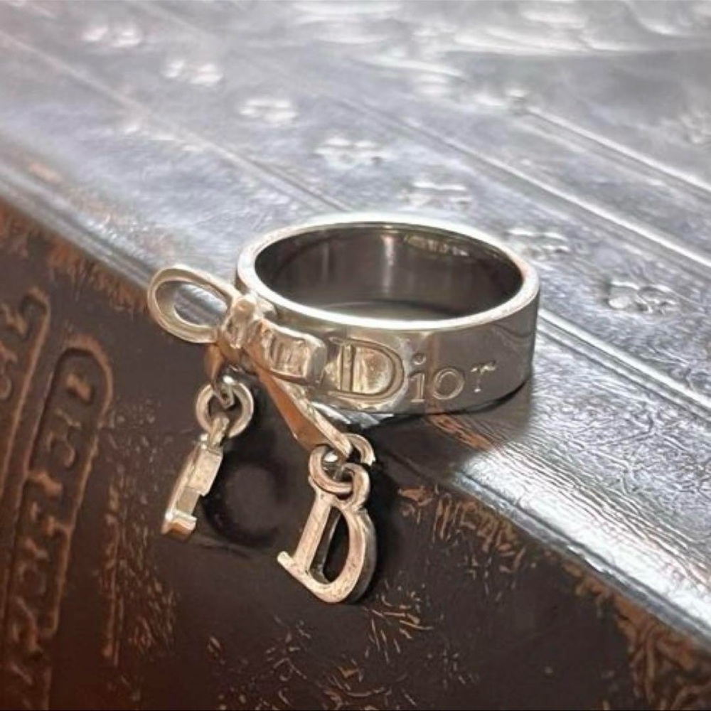 Dior Silver Jewelry Ring with Charms